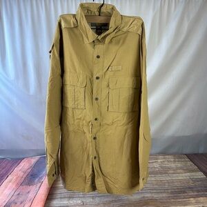 XXL khaki fly fishing vented shirt Field Gear